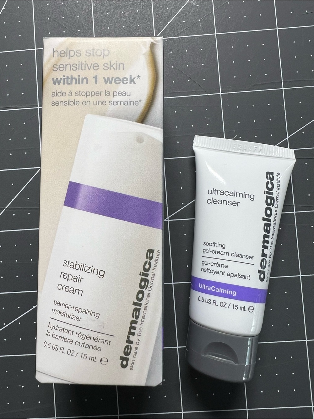 Dermalogica Stabilizing Repair Cream, Ultra calming cleanser trial/travel sizes